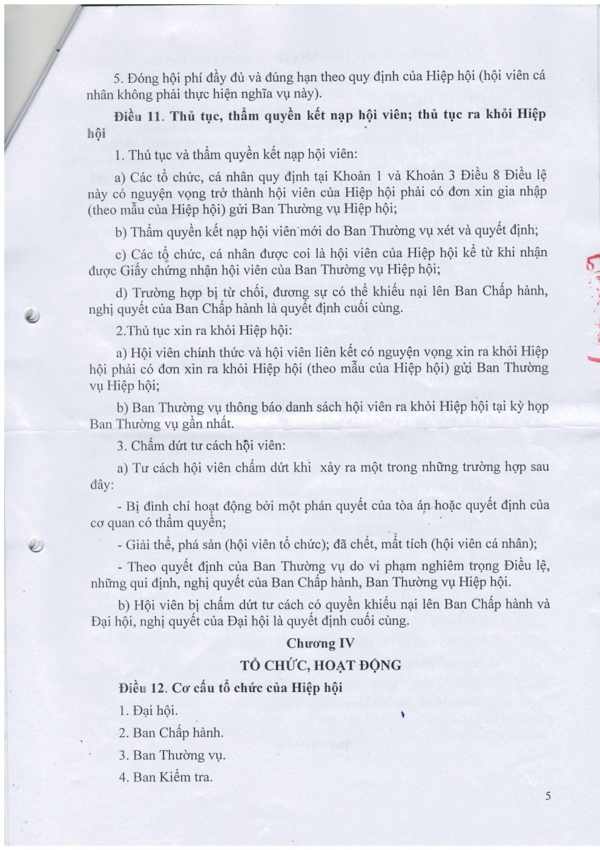 Phê duyệt Điều lệ Hiệp hội Chè Việt Nam 2014